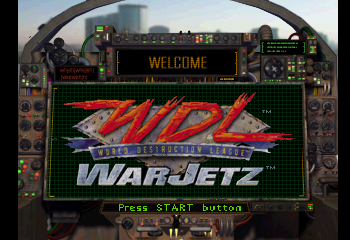 War Jetz Title Screen